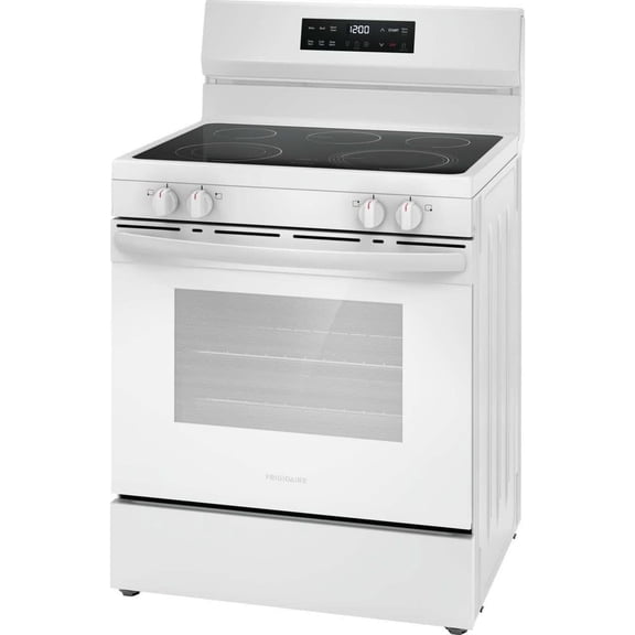 Frigidaire FCRE3062AW 30" Electric Range with Steam Clean, White