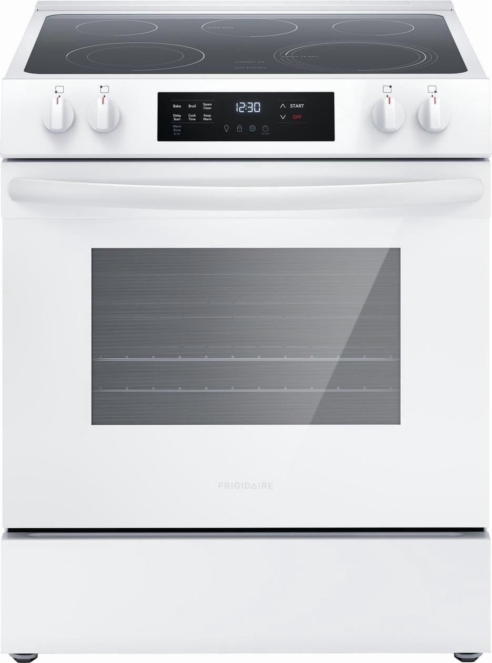 Frigidaire FCFE3062AW 30" Electric Range with Steam Clean