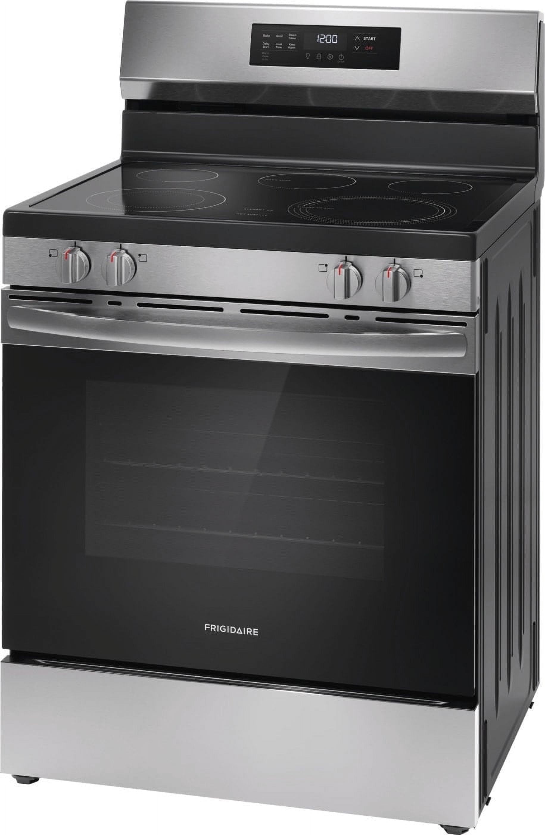Frigidaire FCRE3062AS 30" Electric Range with Steam Clean, Stainless Steel