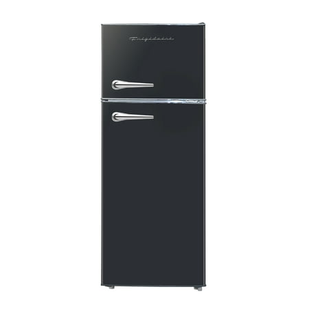Frigidaire 7.5 Cu. ft. Top Mount Retro Refrigerator, Apartment-Size Fridge in Black