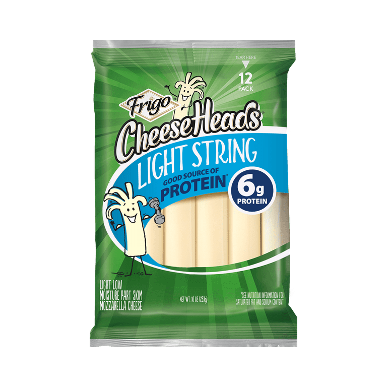 cidre Frigo® Cheese Heads® Light Mozzarella String Cheese Snacks