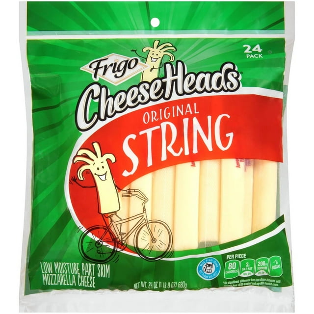 Frigo® Cheese Heads® Original Mozzarella String Cheese Snacks, 24 oz ...