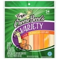 thumbnail image 1 of Frigo® Cheese Heads® Variety Assortment of Original String Cheese, Cheddarella™ and Colby Jack, 20 oz, 24 Count, 1 of 14