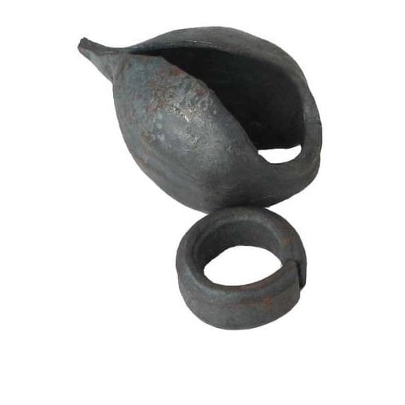 Frikywa Bell - Ghana Metal Pod Bell with Ring Striker