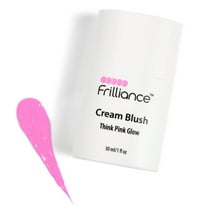 Frilliance Cream Blush Think Pink Glow, 1 fl oz with Hydrating Aloe, Squalane, Jojoba Esters