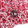 thumbnail image 1 of Frillz Crinkle Cut Paper Shred Filler for Baskets, Gifts, Packing and Protecting your Christmas, Holiday, Wedding, Valentines Day and other events (1 pound, Red and White), 1 of 6