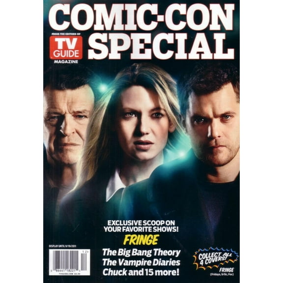 Fringe 2011 Comic-Con TV Guide magazine (Joshua Jackson John Noble Anna Torv)