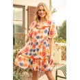 thumbnail image 1 of VOY Floral Mid-Length Cocktail Dress, Women's, 1 of 2