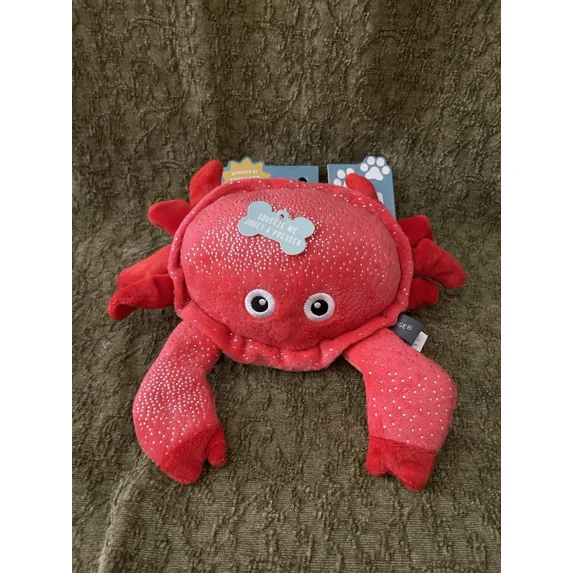 Fringe Just A Little Crabby Crab Squeaky Dog Toy