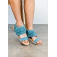 thumbnail image 1 of Fringe Star Sandal in Teal, 1 of 10