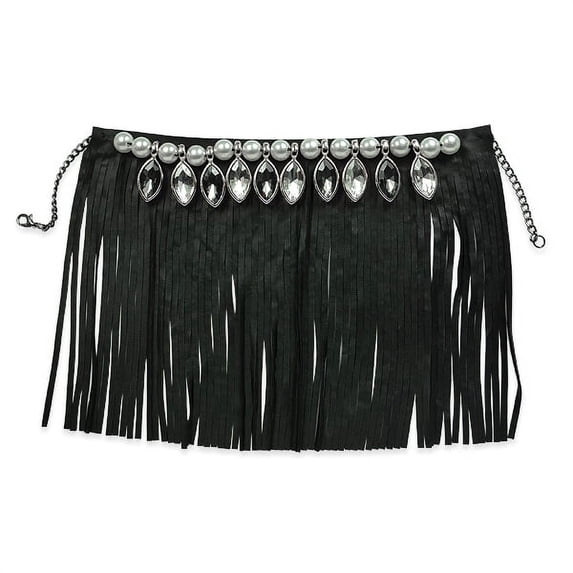 Fringe & Stones Detachable Collar 6"