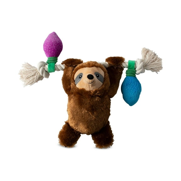 Fringe Studio PetShop by Fringe Studio Let It Glow Dog Toy, Brown, 11.5 x 9