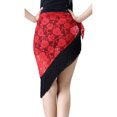 thumbnail image 1 of Fringe Triangle Hip Scarf Women's Ladies Competition Latin Salsa Dance Wrap Skirt, 1 of 1