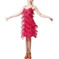thumbnail image 1 of Fringe Vintage Flapper Gatsby 1920'S Inspired Style Halloween Party Dress Outfit Clothing, 1 of 8