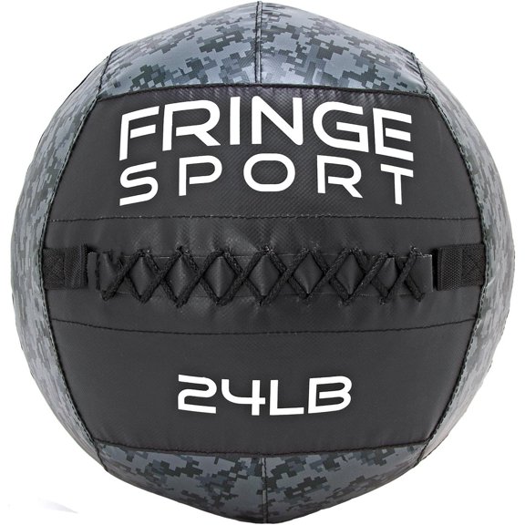 FringeSport Digital Camo Medicine Ball/Extra Durable Weighted Ball for Strength & Conditioning WODs, Plyometric & Core Training, Slamballs, Wallballs, Partner Tosses, and Cardio Workouts