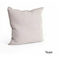 thumbnail image 1 of Fringed Design Down FIlled Linen 20-Inch Throw Pillow (Taupe), 1 of 2