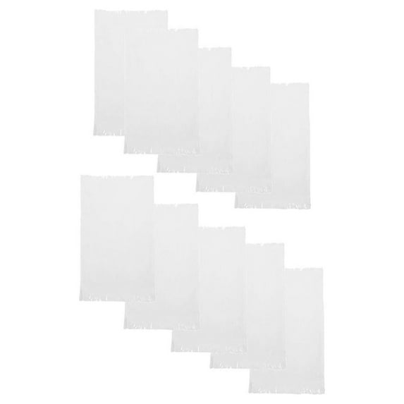 Fringed Reversible Fingertip Towel, Cotton, Size: 11in W x 18in L (10 Pack)