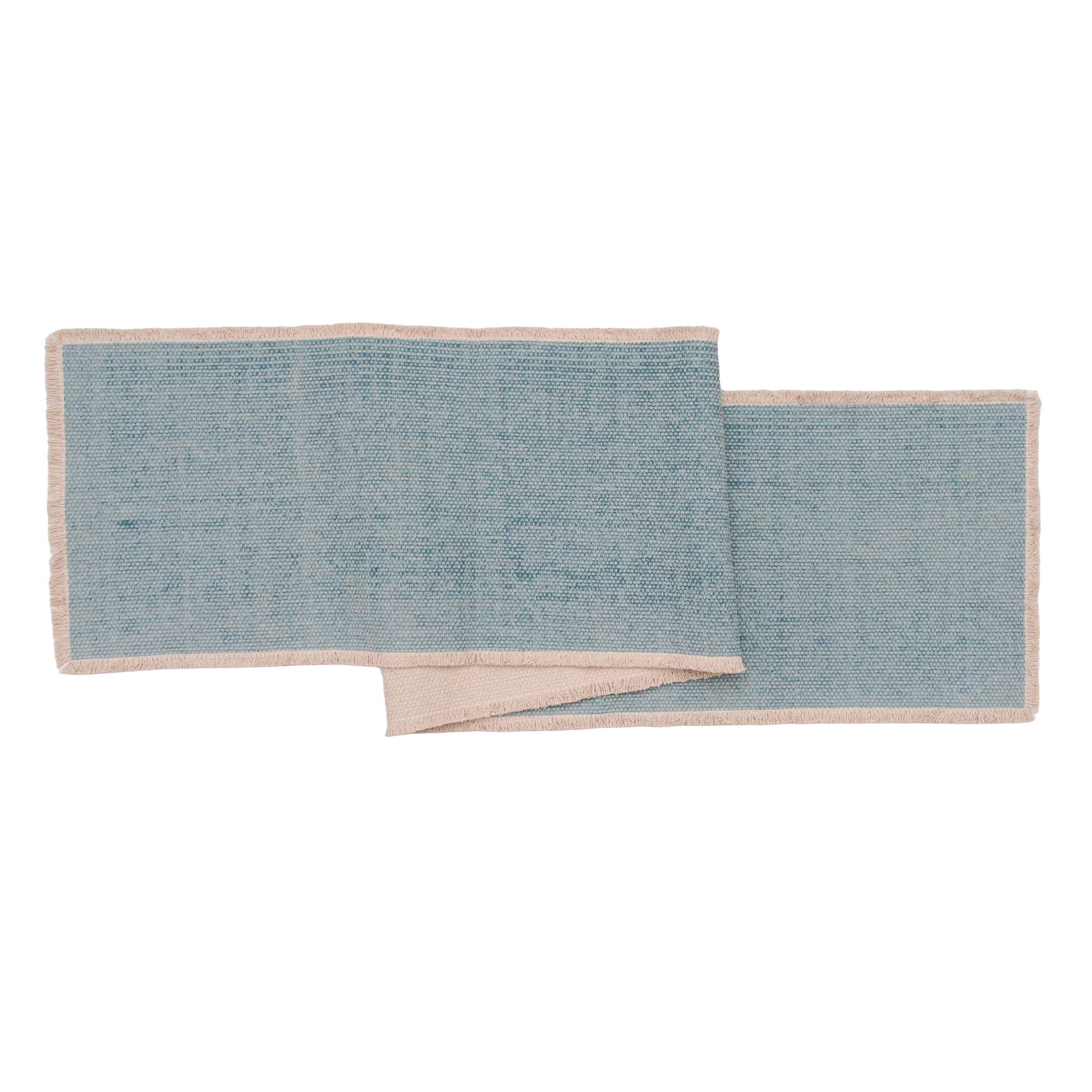 Fringed Sea Glass Table Runner 14" x 72"