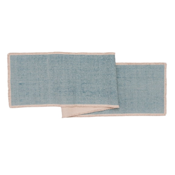 Fringed Sea Glass Table Runner 14" x 72"