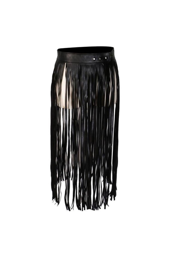 Fringed Tassel Belt Skirt 5 Snap Wiggle Waist Skirt Dancing Bikini Belt