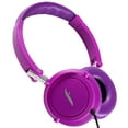 thumbnail image 1 of Frisby FHP-910 Compact On-Ear Stereo Headphones with Foldable Design, In-Line Microphone, Passive Noise Isolation, 3.5mm Jack, For PC, Laptop & Mobile - Purple, 1 of 6
