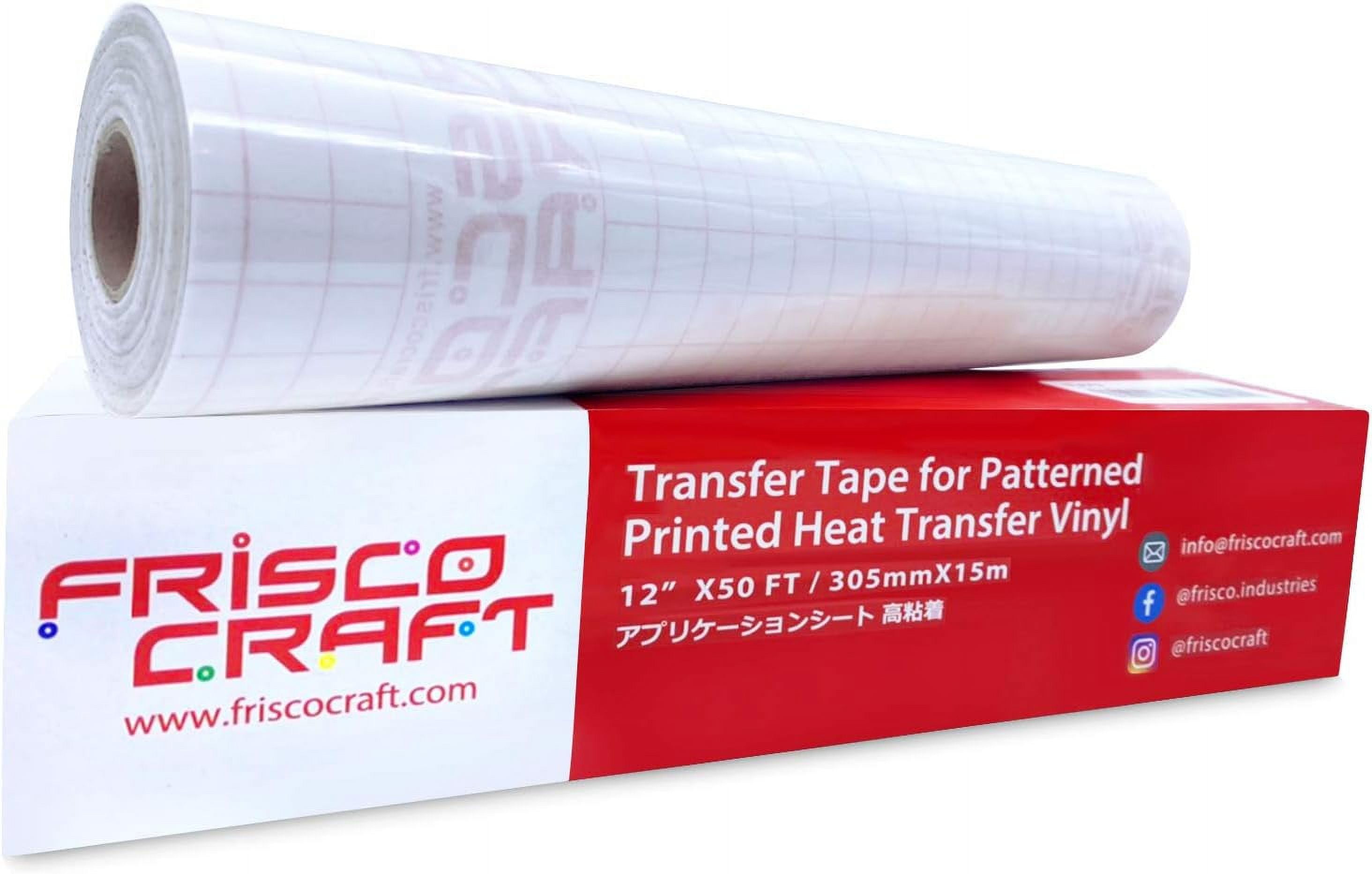 Frisco Craft Transfer Tape for Heat Transfer Vinyl Iron On Transfer