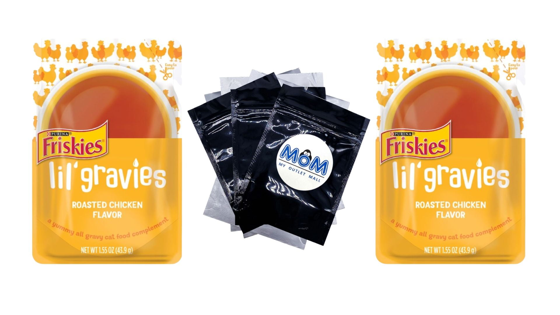 Friskies Lil' Gravies Gravy Wet Cat Food for Adult Cats, Soft Chicken