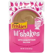 Friskies Lil’ Shakes Salmon Puree, Wet Cat Food Topper, 1.55 oz Pouch
