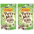 thumbnail image 1 of Friskies , Natural Cat Treats, Party Mix Natural Yums Catnip Flavor, 2.1 oz. Pouch- Pack of 2, 1 of 9