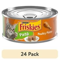 (24 pack) Purina Friskies Pate, Poultry Platter, Wet Cat Food, 5.5 oz Can