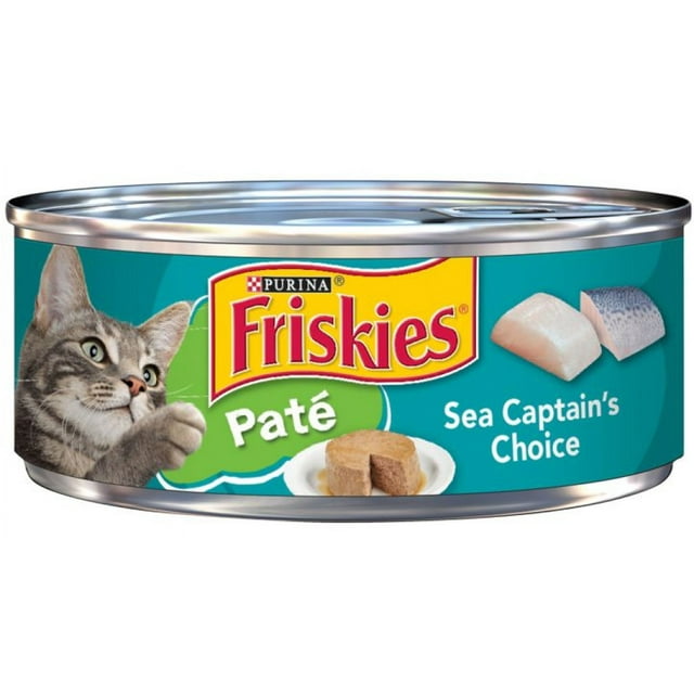 Friskies Sea Captain's Choice Adult Fish Pate Wet Cat Food, 5.5oz 1 Single Can