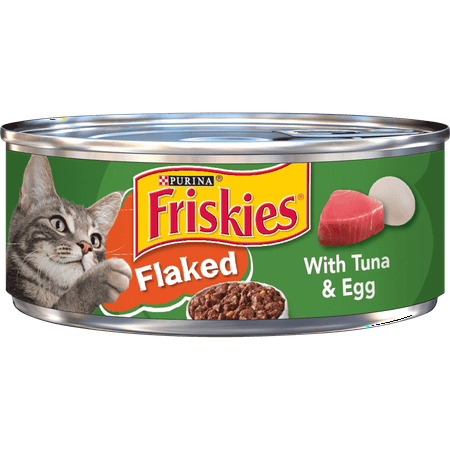 Friskies Wet Cat Food, Flaked With Tuna & Egg, 5.5 oz. Can