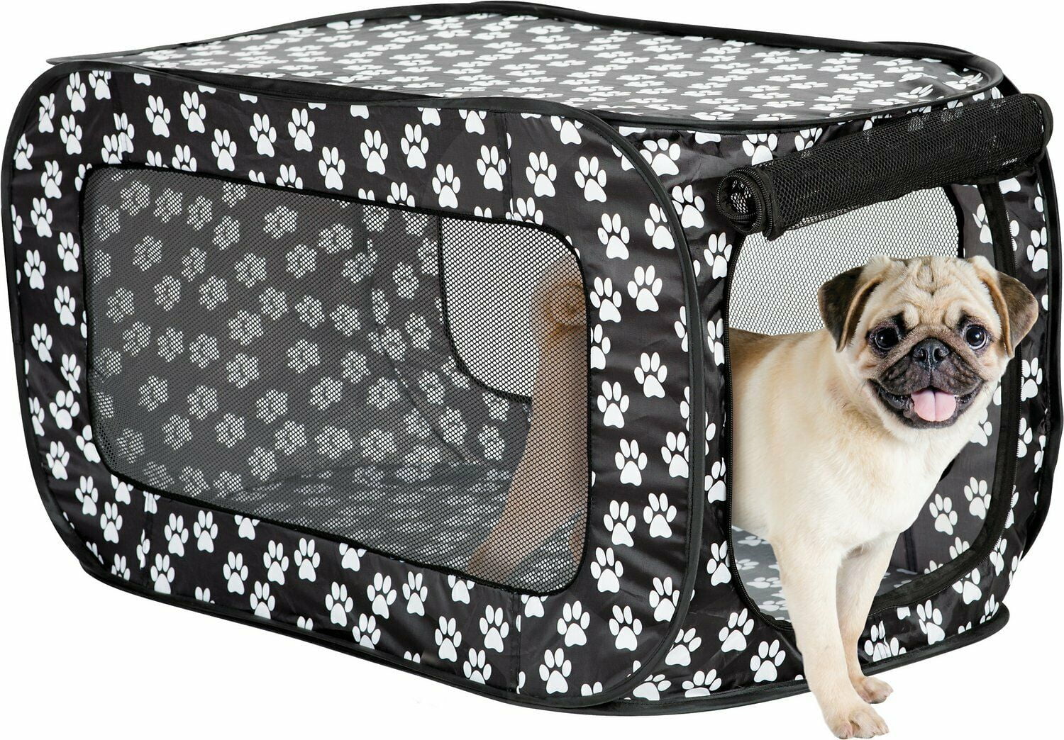 Frisky Friends Folding Soft Dog Crate Pet Kennel Crate