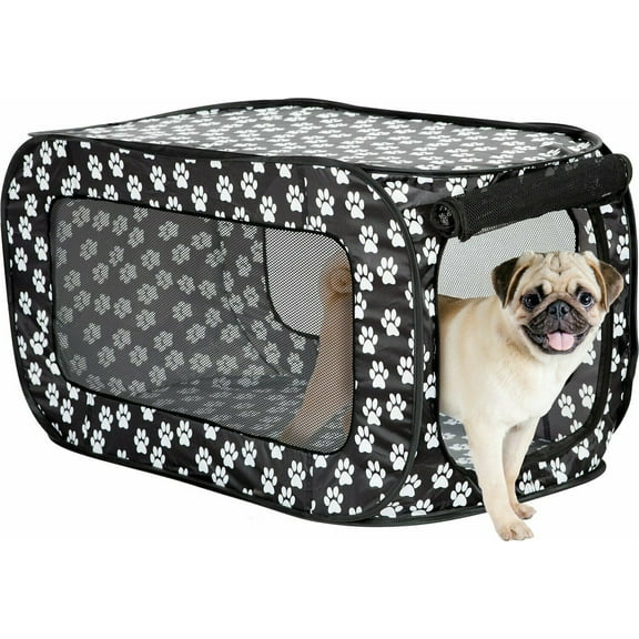 Frisky Friends Folding Soft Dog Crate Pet Kennel Crate