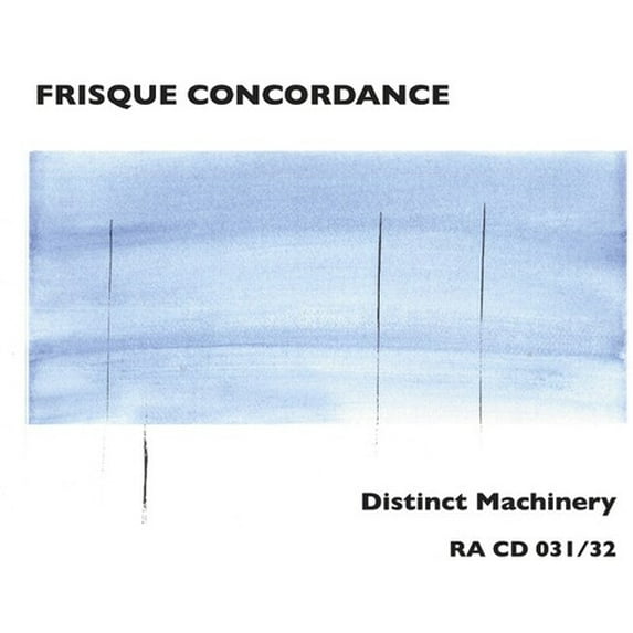 Frisque Concordance - Distinct Machinery - Music & Performance - CD