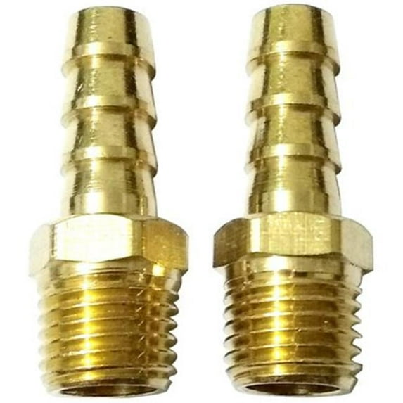 Frita 239186 0.37 in. Barbed x 0.25 in. NPT Male Master Mechanic Hose End, Pack of 2