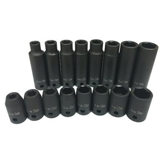 Frita 239213 Master Mechanic Metric Standard & Deep Impact Socket Set, 16 Piece