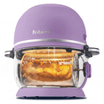 thumbnail image 1 of Fritaire Self-Cleaning Glass Bowl Air Fryer, 5 Qt, 6 Functions, BPA Free, Rotisserie/Tumbler, Lavender, 1 of 15