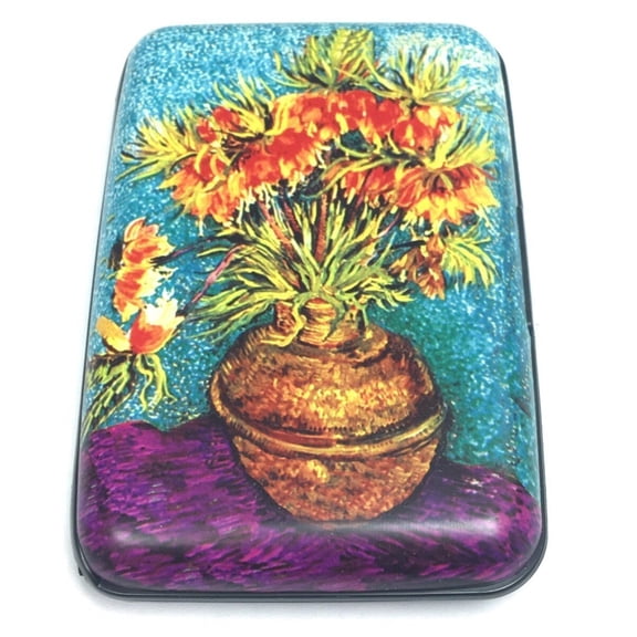 Fritilarry Flower Vase RFID Secure Theft Protection Credit Card Armored Wallet