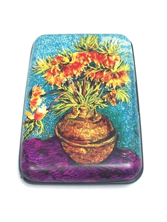 Fritilarry Flower Vase RFID Secure Theft Protection Credit Card Armored Wallet
