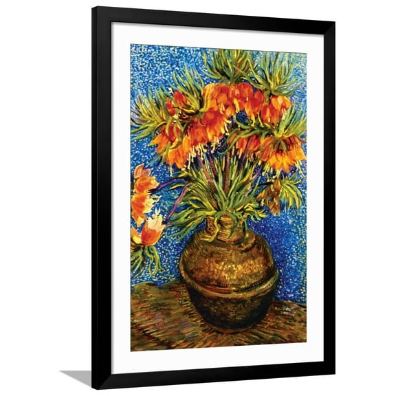 Fritillaries Framed Art Print by Vincent van Gogh, 24" x 36", Sold by Art.com