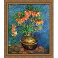 thumbnail image 1 of Fritillaries in a Copper Vase 28x34 Large Gold Ornate Wood Framed Canvas Art by Vincent van Gogh, 1 of 2