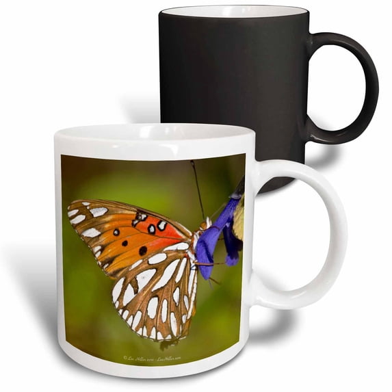 Fritillary Gulph Butterfly Blue Sage Embrace 11oz Magic Transforming Mug mug-97698-3