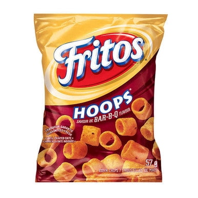 Frito Hoops Bar-B-Q Corn Chips, 57g/2 oz