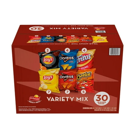 Frito-Lay 28400702270 Classic Variety Mix - Assorted (30 Bags/Box)