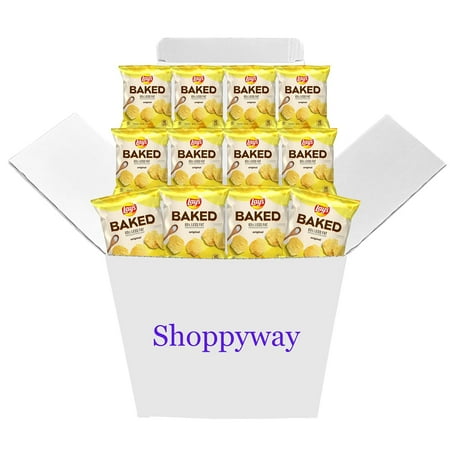 Frito Lay Baked Lay's Original Potato Chips, Gluten Free, 1.125 oz Bags, Pack of 12 Bundled by Shoppyway