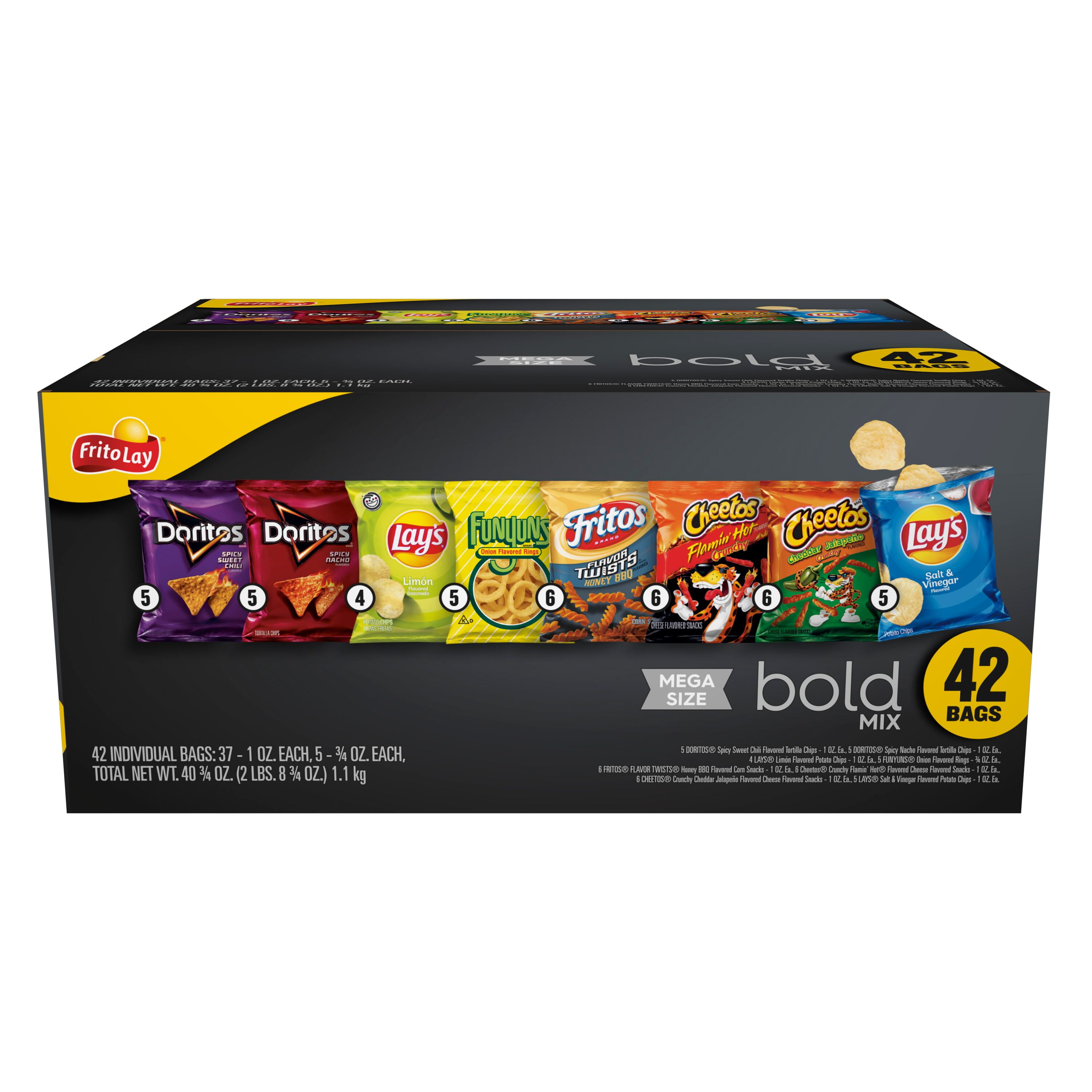 く日はお得♪ Assorted Pack, Variety Mix Bold Frito-Lay 42 Family Count その他