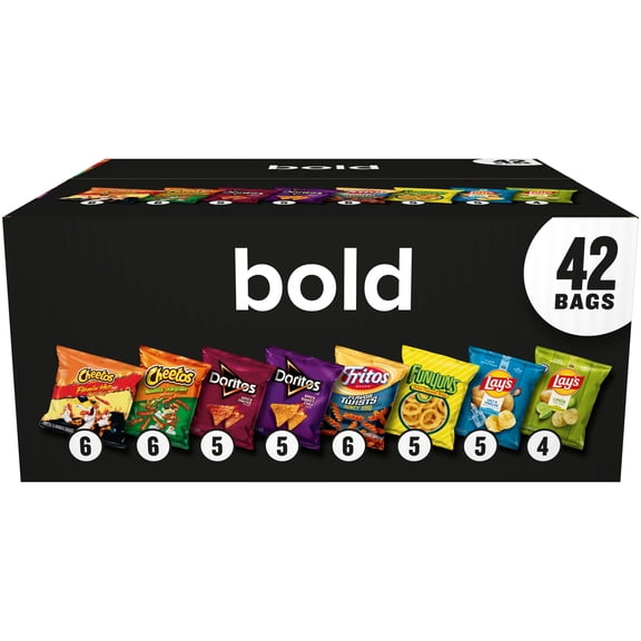 Frito Lay Bold Mix Chips Variety pack, Mega Size, 42 Count