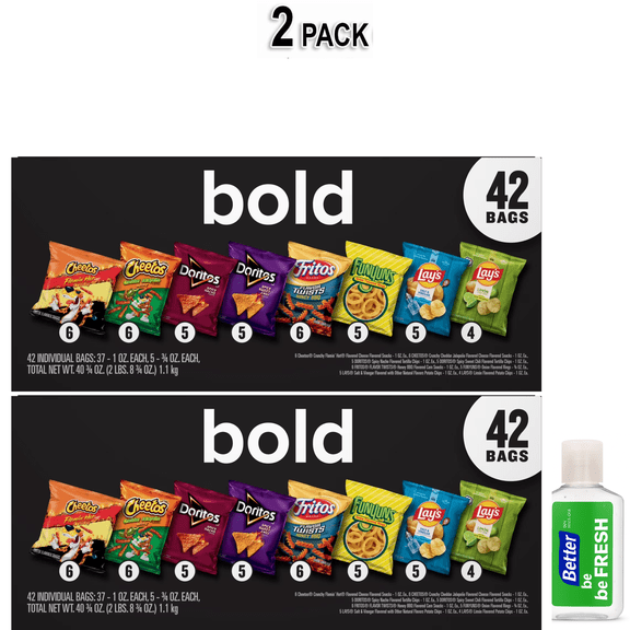 Frito Lay Bold Mix Chips Variety pack 42 Count