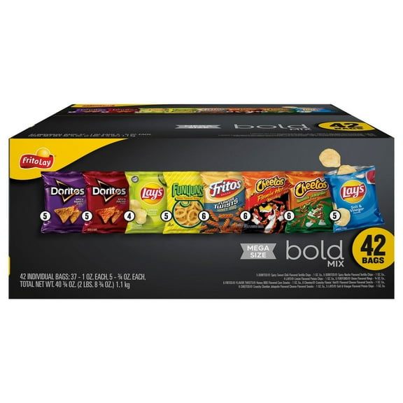 Frito Lay Bold Mix Variety Pack Chips - 42 ct (Pack of 2)